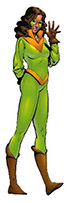Kitty in Sprite costume